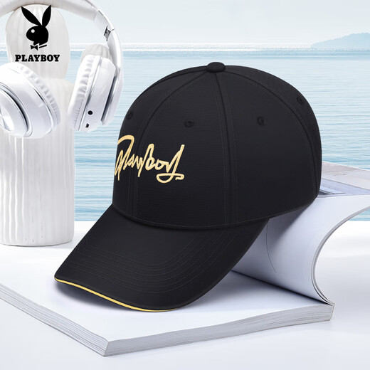 Playboy hat men four seasons baseball hat sun protection spring and summer casual fashionable breathable baseball cap sun hat women black