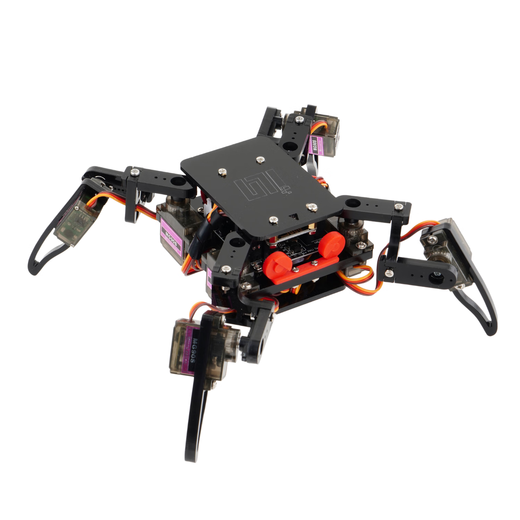 UREBOT URB智能编程机器人蜘蛛四足仿生儿童玩具APP控制编程教育启蒙学习套件 A套餐：标准版（黑) 组装