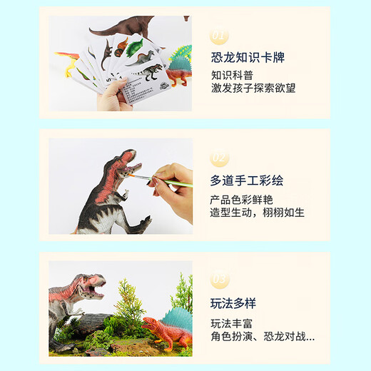 Maiqu Planet Großgröße Dinosaurierspielzeugtiermodell Figur Jungen Kindergeschenk Alte Dinosaurier Geschenkbox