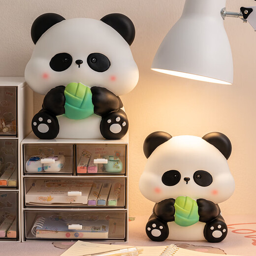 Qi Le birthday gift panda piggy bank for women, children, large capacity, depositable and removable, new style for boys, only in and out of the piggy bank, Panda Dada (large size)