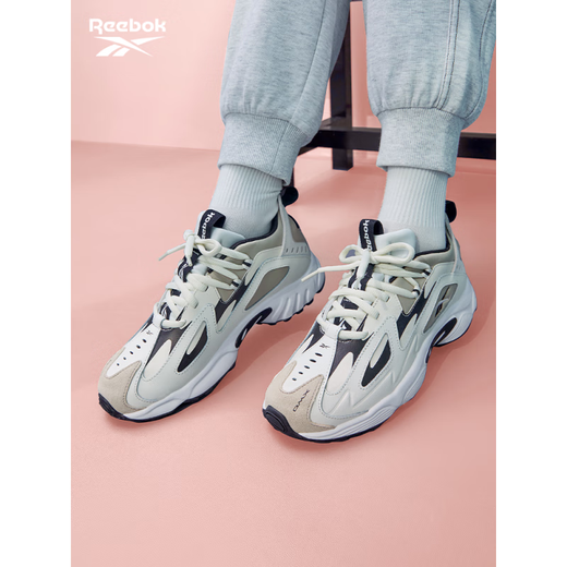 Reebok men and women couple DMX 1200 classic sports casual fashion retro comfortable dad shoes DV9226-white_blue 34.5