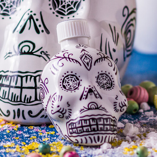 Soul Judge Foreign Liquor Original Imported Mexican Tequila Soul Judge KAH Skull Base Wine Soul Brew Painted Bottle Silver Tequila 700mL 1 Bottle