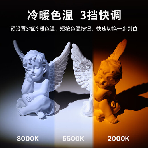 Ulanzi excellent basket LM07 photography flashlight fill light outdoor lighting imaging atmosphere light zoom spotlight warm beam light tube small and portable