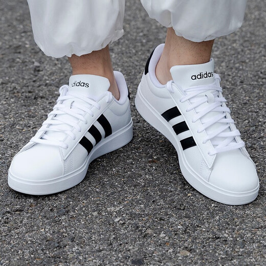 Adidas Casual Chores Chaussures pour hommes chaussures de femme Summer New Sports Shoes Grand Court 2.0 Low Top Shoes GW9196 GW9195 WHITE 42