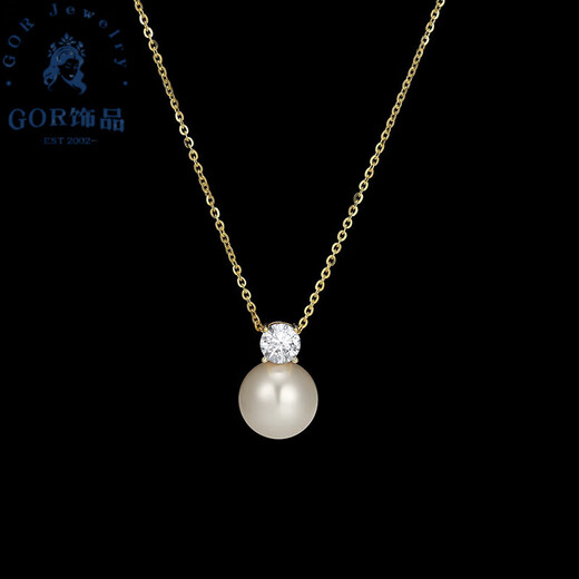 Fat Donglai quality Princess Diana style pearl pendant 925 sterling silver same style classic Princess Diana single necklace fashion pearl white 10mm 925 sterling silver S