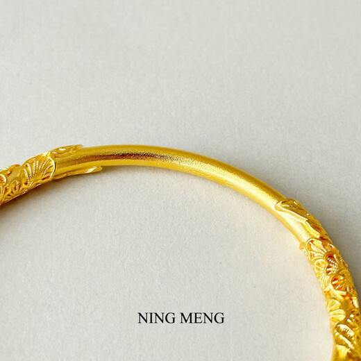 Jinshitong gold-wrapped silver-wrapped thick gold craft solid flower-like exquisite bracelet for women 60 rings (120-145Jin Jin is equal to 0.5 kg)
