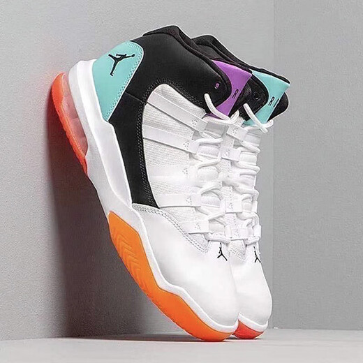 Nike (NIKE) casual shoes women's shoes new summer sports shoes Air Jordan Max Aura Xiaokang basketball shoes AQ9214-102 white mandarin duck 37.5