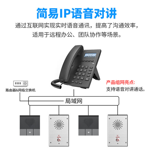 RECEPTOR IP network intercom system two-way network voice visual intercom system parking lot prison factory one-touch intercom IP broadcast intercom customization solution Consult customer service