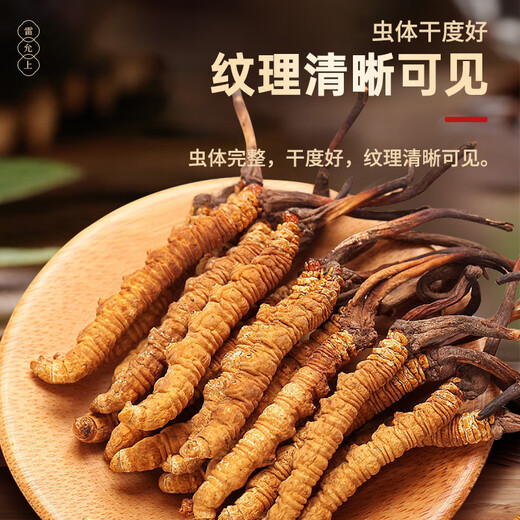 雷允上【官方】冬虫夏草 高端礼盒高档补品送人长辈父母礼盒 【虫草礼商，合作繁昌】5根/g 20g约100根