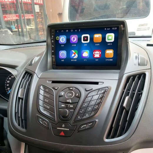 Geeignet für Ford Winghu Car Central Control Intelligent Android Large-Screen Navigation Umkehrung Bild Integratierte Segen WiFi Version 2G Speicher Offizieller Standard + Recorder + Reverse Heckansicht