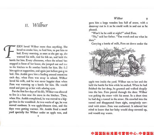 Charlotte's Web Original English Book + GRATUIT AUDIO de Charlotte Charlotte Book d'anglais Eb White White Lance Valeur 680L - Avec Audio - Convient à l'école primaire - Junior High School - lycée de la version Web de Charlotte de Charlotte
