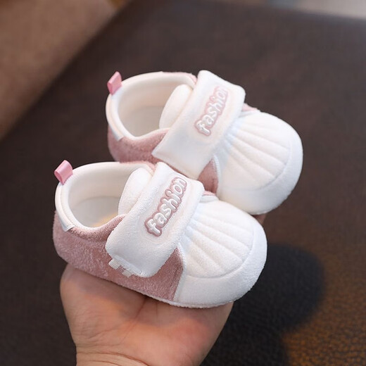 
Spring and Autumn Baby Toddler Shoes Baby Shoes 0-1 Year Old Soft Sole Baby Shoes 3-6-12 Months Foot Shoes Step Front Shoes Pink 14 Size 12cm Length