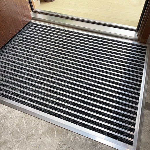Zunxun outdoor non-slip floor mat stainless steel aluminum alloy dustproof household high-end entry door carpet door entry door mat door light gray 1200MM 600MM