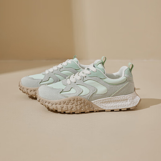 Aogu Shiden Ballet Training Chaussures pour les femmes 2025 Nouveau printemps et automne épais semelles rétro sportives et loisirs Small Forrest Gump Shoes H14122 Beige 35