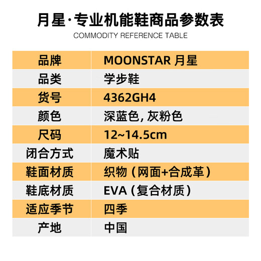 Yuexing Children's Shoes 2024 Autumn New High-top Toddler Shoes Key Shoes Boys Stable Girls Functional Shoes Toddler Shoes Dark Blue 21.5 (inside length 13.5cm suitable for feet 13cm long)