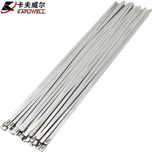 
CLCEY self-locking 304 stainless steel cable tie tie wire garden outdoor marine bundling fixed cable tightening OT2883 7.9*450mm 20 OT3294