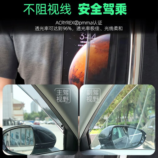 Yushanhe is suitable for 24 Toyota RAV4 RAV4 rain shields, car windows and rain eyebrows, car rain shields RV4 rain strip artifact, 20-24 RAV4 RAV4 *6 pieces, including triangular windows, 3D stainless steel bright strips, rain shields, ten-year warranty