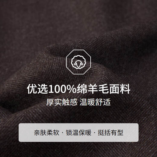 EMZ Ordos autumn new high-end pure wool jacket men's business casual lapel woolen jacket men's clothing