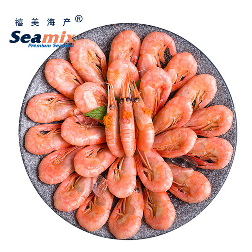 Ximei Seafood Arctic sweet shrimp with first seeds net weight 3Jin Jin is equal to 0.5 kg 90/120Specifications 95% first seeds MSC certification seafood aquatic products