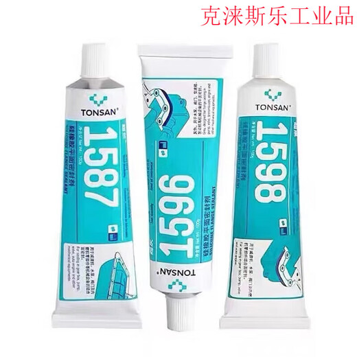 可赛新（TONSAN）1587硅橡胶平面密封胶 1596 1598 1592耐高温法兰件密封剂 15 1596F-310ml-灰色