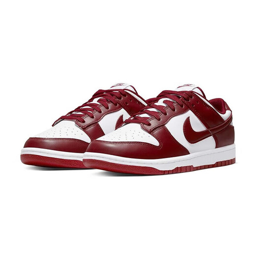 Nike (Nike) Dunk Low Retro Herren White Grey Sneakers Retro-Schuhe DD1391-601 Team Red 41