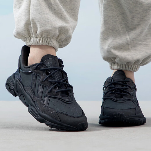 Adidas Adidas clover men's shoes and women's shoes autumn new sports shoes OZWEEGO trendy casual shoes dad shoes GY9926 black 37