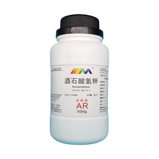 Karan Potassium Hydrogen Tartrate Potassium Bitartrate Acidic Tartaric Acid Analytical Pure AR500g Chemical Experiment Reagent Analytical Pure AR500g AR500g Spot