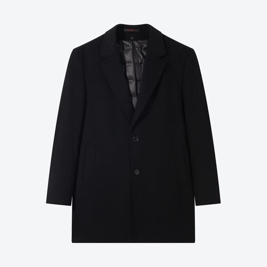 Siete Brand [Liner de grosella de grosella de grosura] para el nuevo abrigo de lana de moda de moda de invierno para hombres Black XL/180