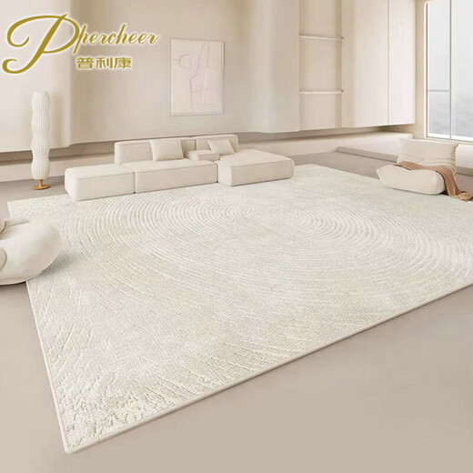 Priligy percheer carpet living room creamy style free washable sofa blanket light luxury bedside blanket upgraded model number 16779 160cm*230cm [2-3-person sofa universal]
