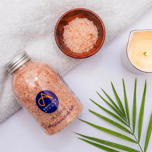 Absolutearomas British Chantilly Rose Bath Salt Bath Bath Salt Cleansing Essential Oil Body Scrub to Exfoliate Chicken Skin 290g Good Sleep Bath Salt