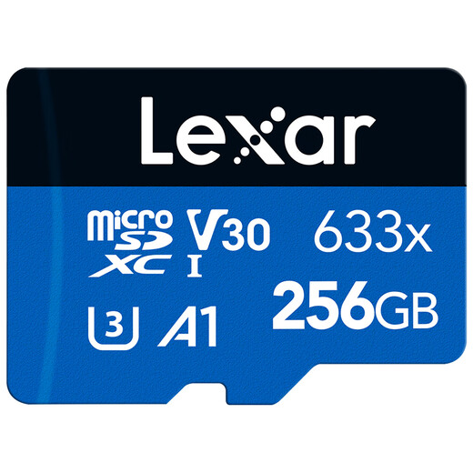 雷克沙（Lexar）tf卡 633x 4K运动相机无人机内存卡gopro手机存储卡MicroSD卡 256G 633x 读100MB 写45MB TF卡