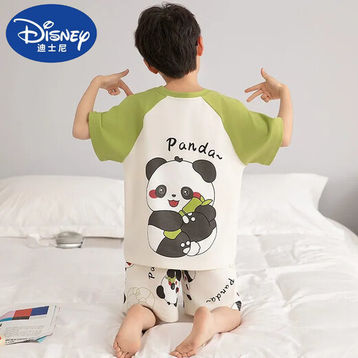 迪士尼（Disney）新宽松儿童纯棉睡衣男童夏季薄款短袖套装卡通小男孩中大童可外穿 T695奶龙 170 14码  高123-133CM