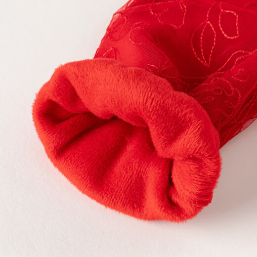 David Bella Girls' Velvet Dress 2023 Autumn and Winter Children's Red Princess Dress One-Year-Old Dress Skirt