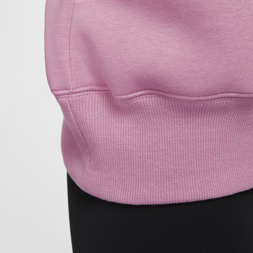 Nike (Nike) Phoenix Fomen Style Bane Style de gran tamaño más sudadera con capucha de terciopelo DQ5759 699 Elemento Pink/Fail White S