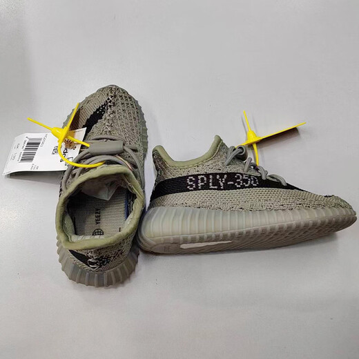 阿迪达斯YEEZY350INFANTS绿沼泽椰子儿童婴童鞋HQ2063 UK8.5K26