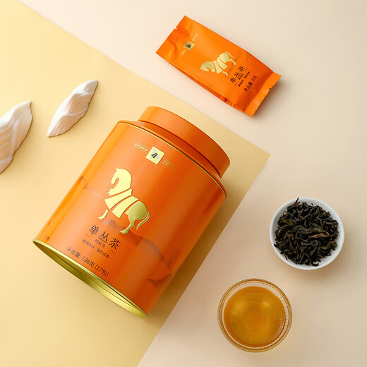 八马茶业乌龙茶 金马罐 潮州单枞鸭屎香一级136g 中火罐装 茶叶自己喝