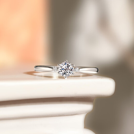 Saturday Fortune Diamond Ring Female Proposal W0210444 32 minutes in total, about 30 minutes I-J/SI main diamond No. 11 New Year’s birthday gift