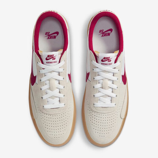 耐克（NIKE）男鞋2025新款夏季运动鞋SB HERITAGE VULC低帮板鞋缓震休闲鞋 CD5010-100狼灰白红 40