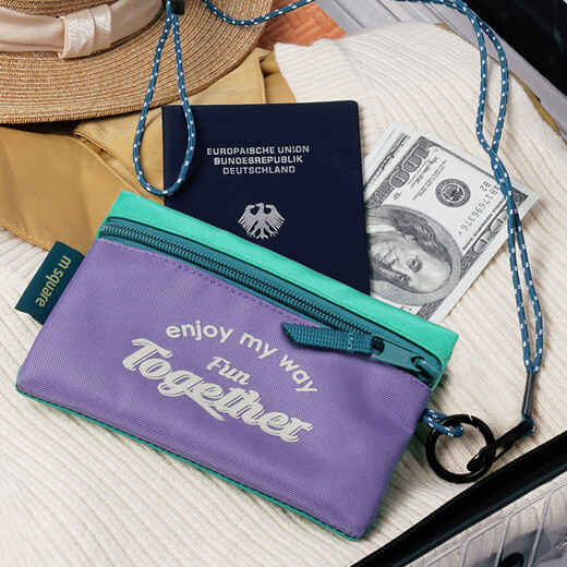 m square passport holder anti-theft bag personal bag invisible ID travel abroad anti-lost anti-theft money ticket passport bag