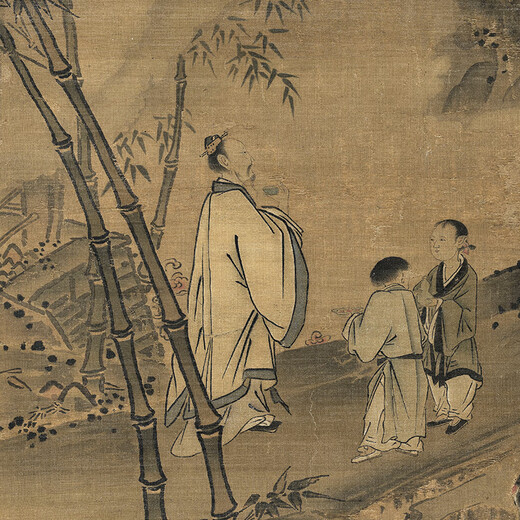 
Ma Yuan bamboo and crane paintings in the Southern Song Dynasty famous paintings replica Chinese style hanging paintings Song Dynasty paintings Bodhidharma 11158 50X108 cm (size of the painting heart) Milk mounting