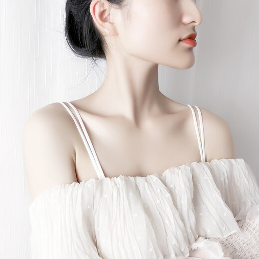 纪娅芙细肩带内衣可外露好看防滑文胸配件胸罩带子替换夏季美背可调节 黑红