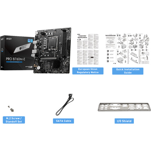 微星（MSI）PRO B760M-E DDR5 游戏电脑主板 支持CPU13400F/14400F/13490F (Intel B760/LGA1700)