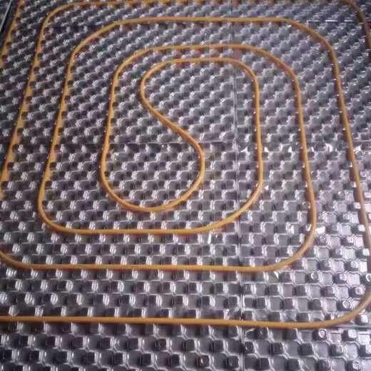 Floor heating module mushroom head EPS universal backfill-free dry geothermal full set of material geothermal template 3.8cm thick 20 tubes yellow film 1 square meter (high density) shipped by logistics county town