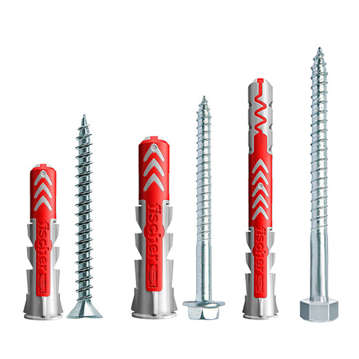 German fischer imported expansion screw plastic expansion tube Duopower hollow brick aerated brick gypsum board special wall cabinet hanger expansion bolt 6X50 single tube 1 piece 538240 does not include nails