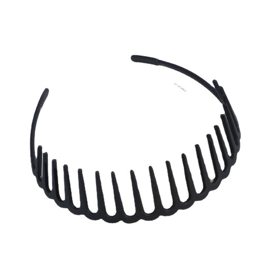 Jingtao headband men's hair bundle men's face wash special head hole large head circumference invisible hairpin black 1 piece with teeth