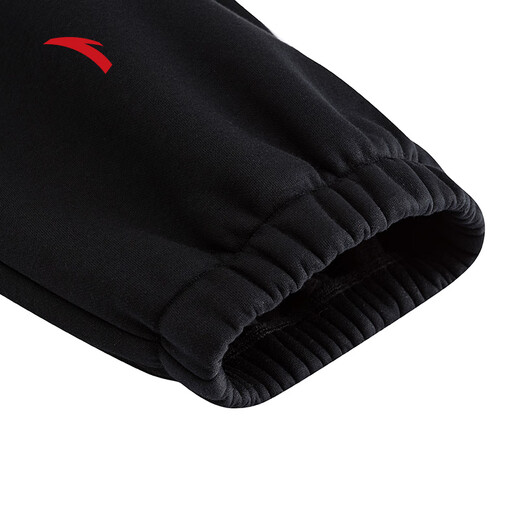 ANTA Fox Bu Collaboration | Velvet casual sports trousers for men in winter, warm, loose and interesting pattern trendy girdle pants