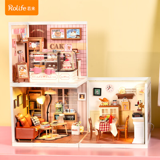 若来（Rolife）超级世界蛋糕店diy手工小屋积木拼装玩具儿童生日新年礼物女孩