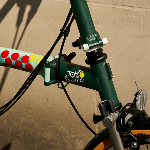 BROMPTON Xiaobu P Line Tour de France limited S handle 12-speed L version titanium version folding bicycle Tour de France limited S handle 16 inches 16 inches