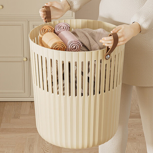 Ou Runzhe dirty clothes basket large cream style bathroom dirty clothes basket clothes storage rack basket storage basket large yellow