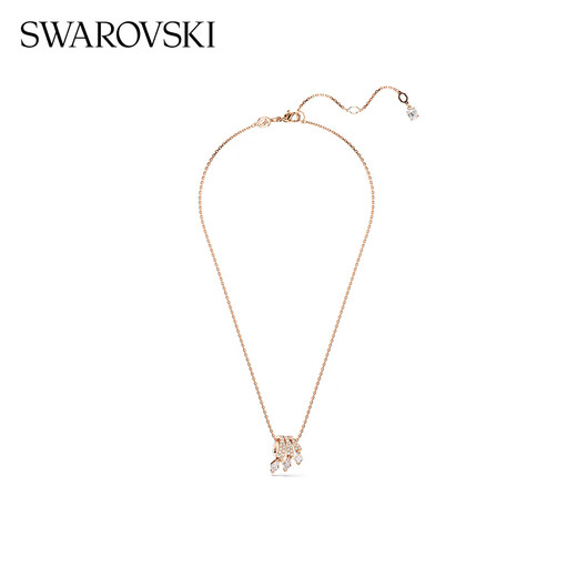 Swarovski Dragon&Phoenix necklace for women, rose gold plated, phoenix tail shape 5675826